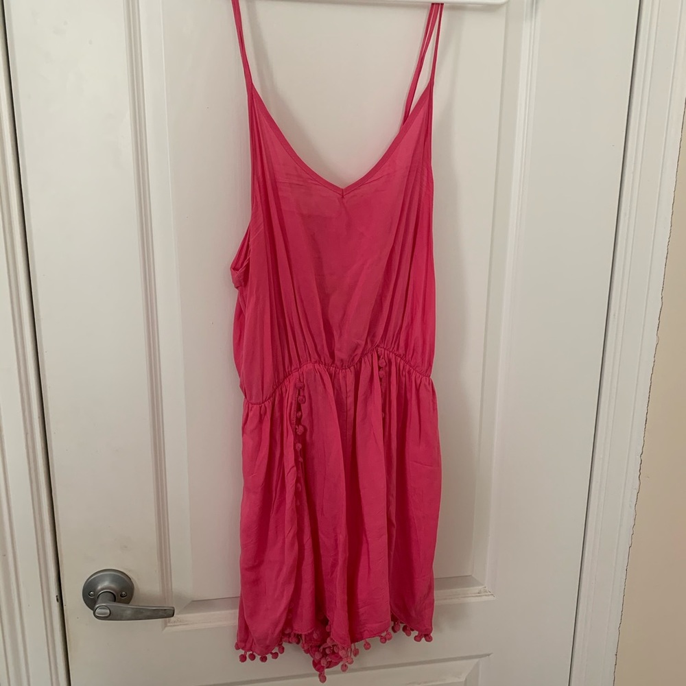 Hot pink romper